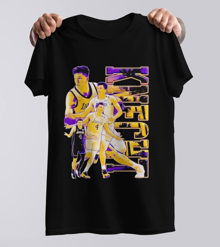 Dalton Knecht Los Angeles Lakers Basketball Lakers 4 T-Shirt