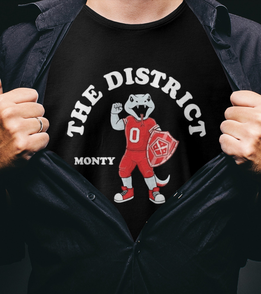 The District Monty DC Defenders 2026 Football Shield T-Shirt