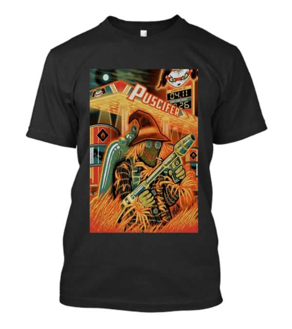Puscifer Atlantic City April 11 2026 With Alien And Scarecrow T-Shirt