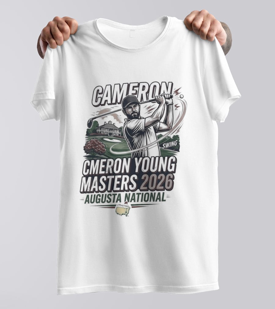 Cameron Young Augusta National Masters 2026 Golf T-Shirt