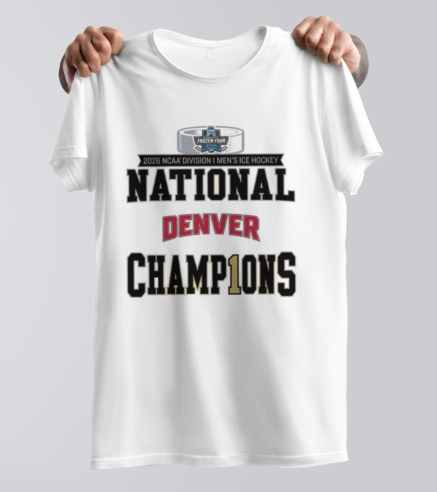 Denver Pioneers College Ice Hockey 11x National Champions T-Shirt