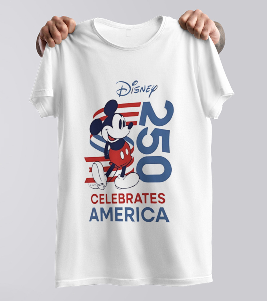 Disney Celebrates America 250th Anniversary 1776 2026 Mickey Mouse T-Shirt