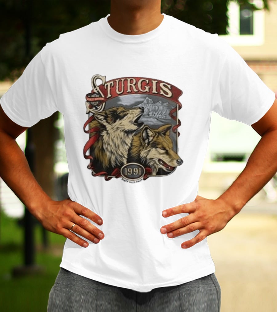 Morgan Wallen Harley Davidson Sturgis 1991 Wolf T-Shirt