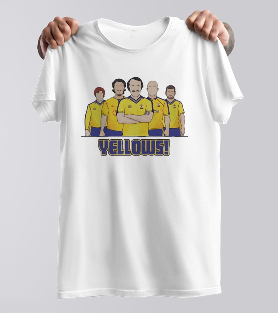 Yellows Southampton Football Club Retro Team T-Shirt