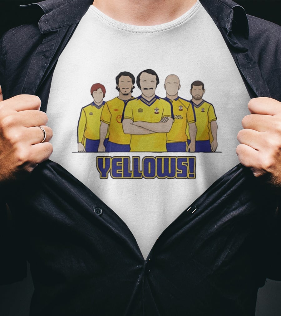 Yellows Southampton Football Club Retro Team T-Shirt