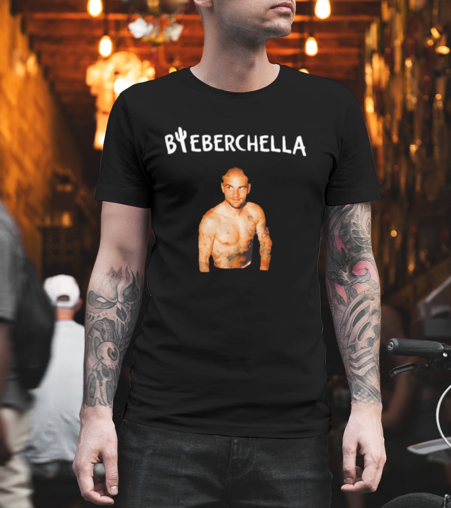 Bieberchella Tattooed Justin Bieber Humor T-Shirt