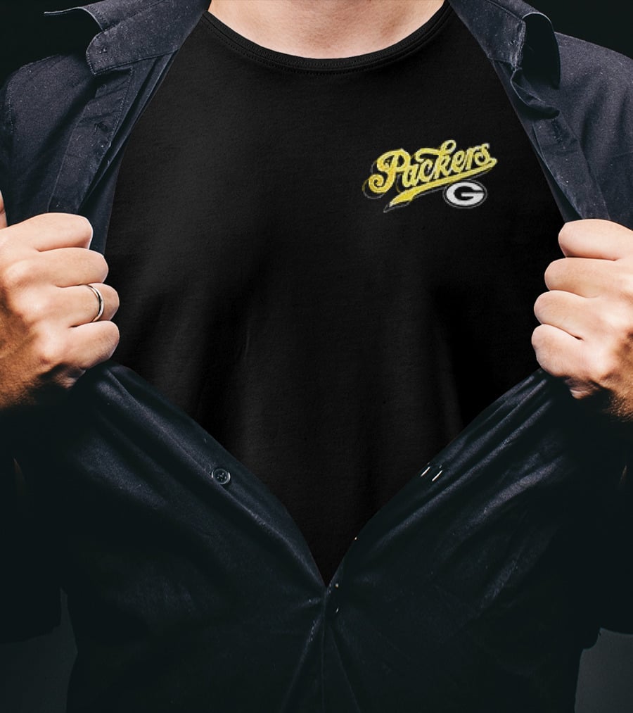 Born X Raised Green Bay Packers Go Back Go Pro Script Packers G T-Shirt