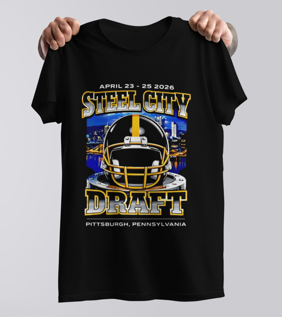 April 28 29 2026 Steel City Draft Pittsburgh Pennsylvania Helmet T-Shirt