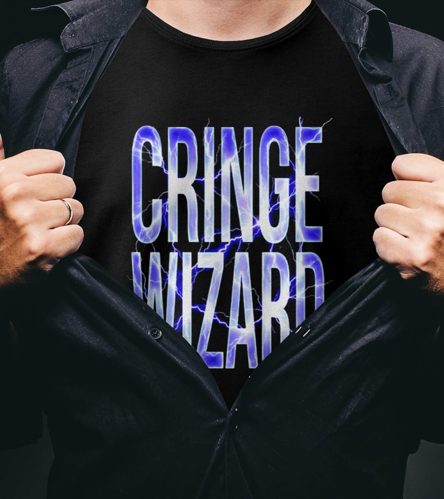 Cringe Wizard Electrified Lightning T-Shirt