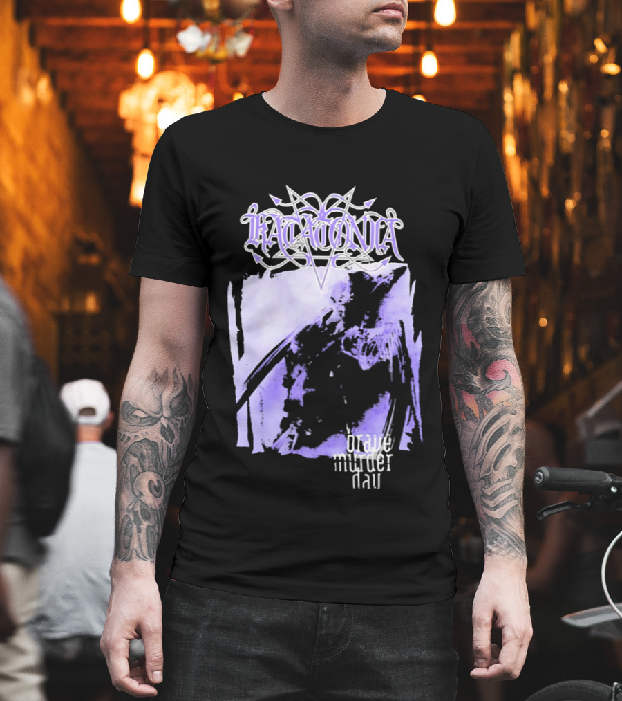 Katatonia Brave Murder Day Album Cover Art Purple Abstract T-Shirt