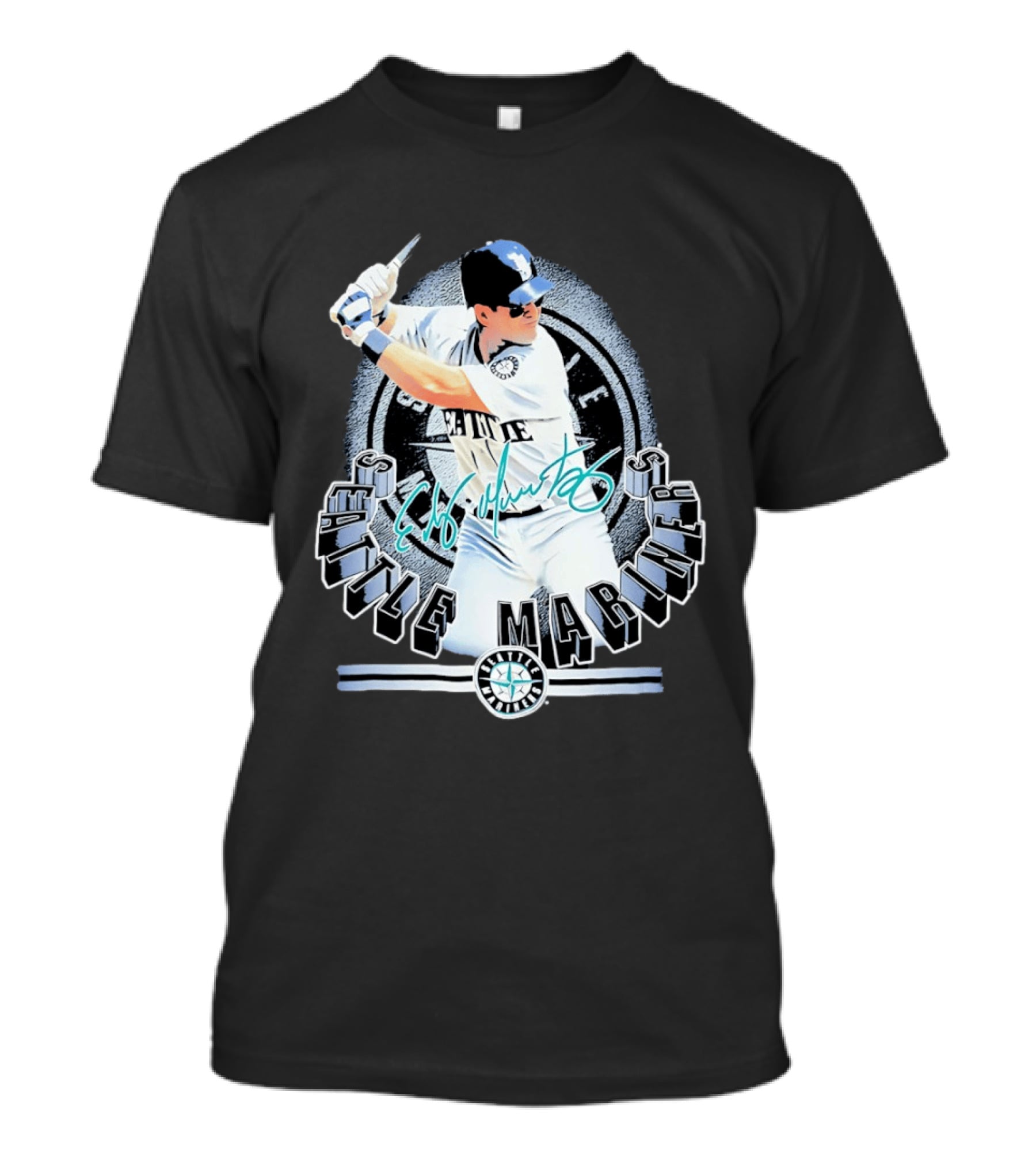 Seattle Mariners Edgar Martinez Signature Baseball Legend T-Shirt