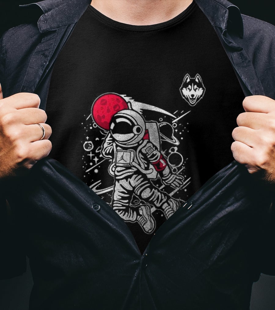 UConn Huskies 2026 Space Astronaut Adventure T-Shirt