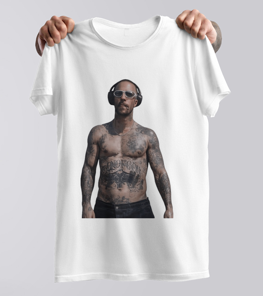 Adam Levine Maroon 5 Smoking Tattoos And Headphones T-Shirt