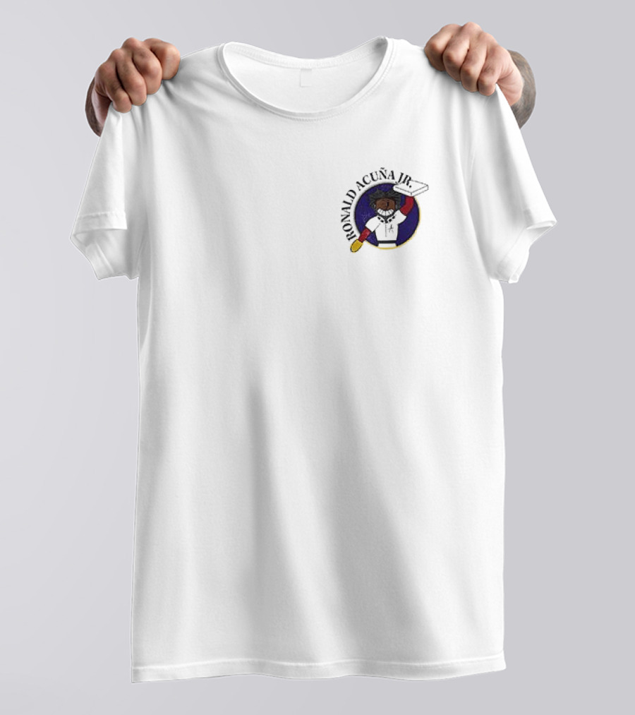 Atlanta Braves Ronald Acuña Jr Cartoon Character In Summer Vibes T-Shirt