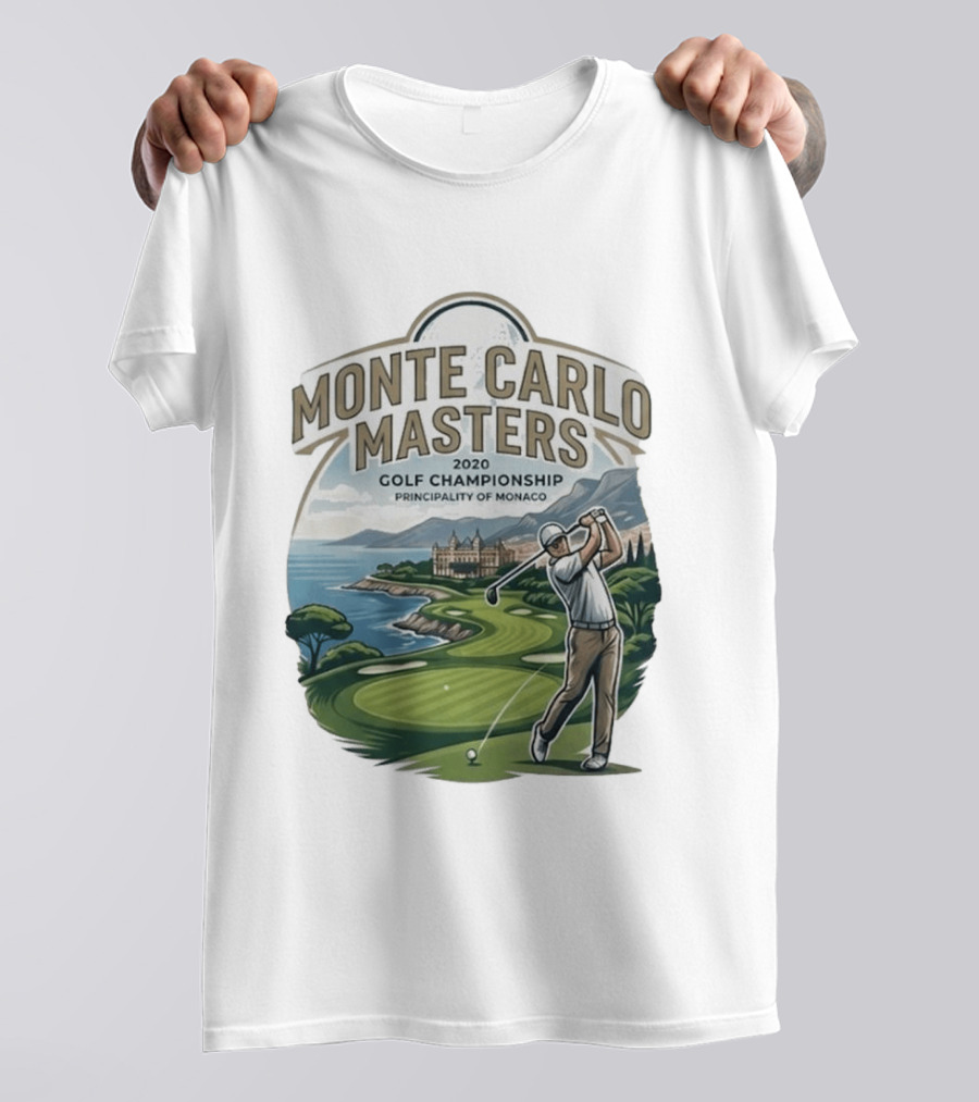 Monte Carlo Masters 2020 Golf Championship Principality Of Monaco T-Shirt