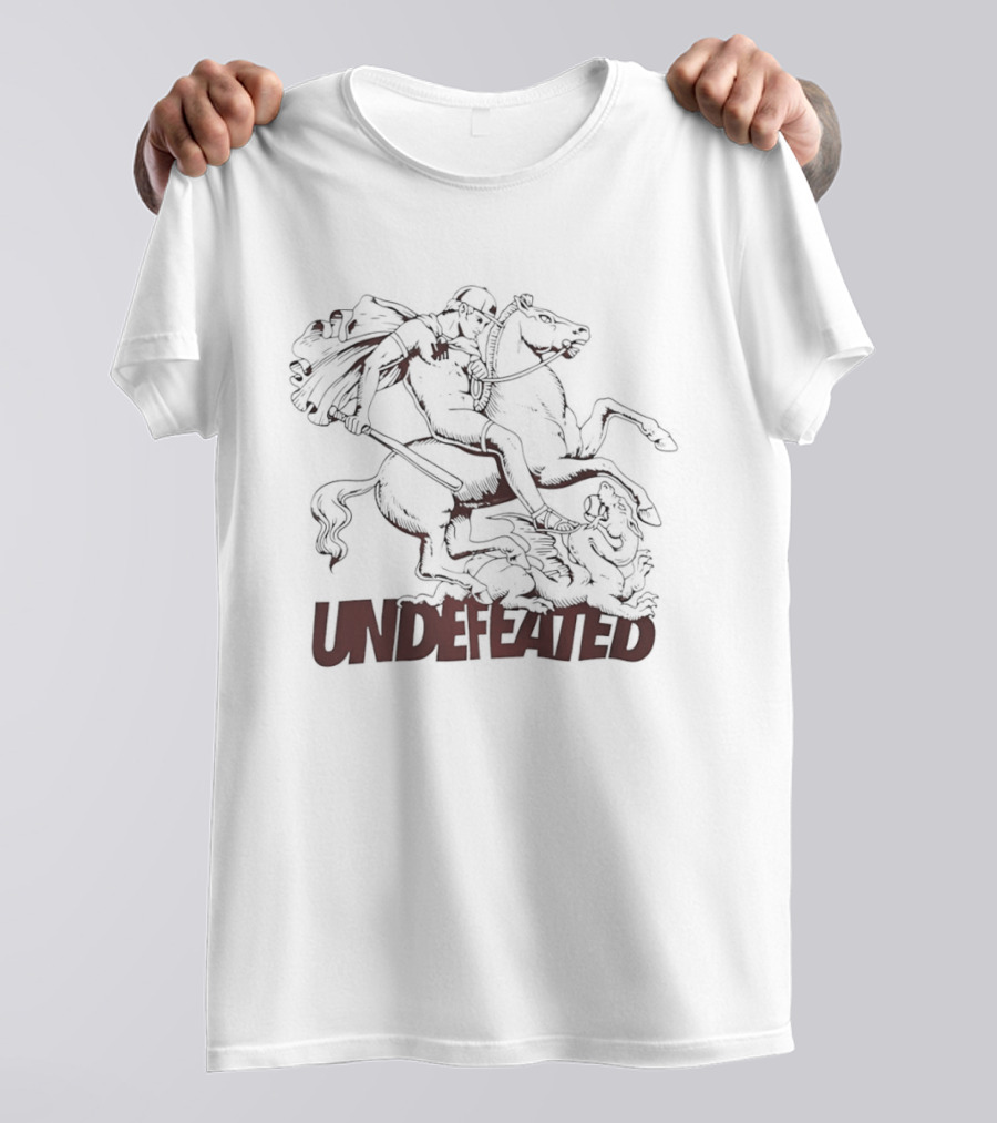 Undefeated Riding Wild Equestrian Knight Illustration 2026 T-Shirt