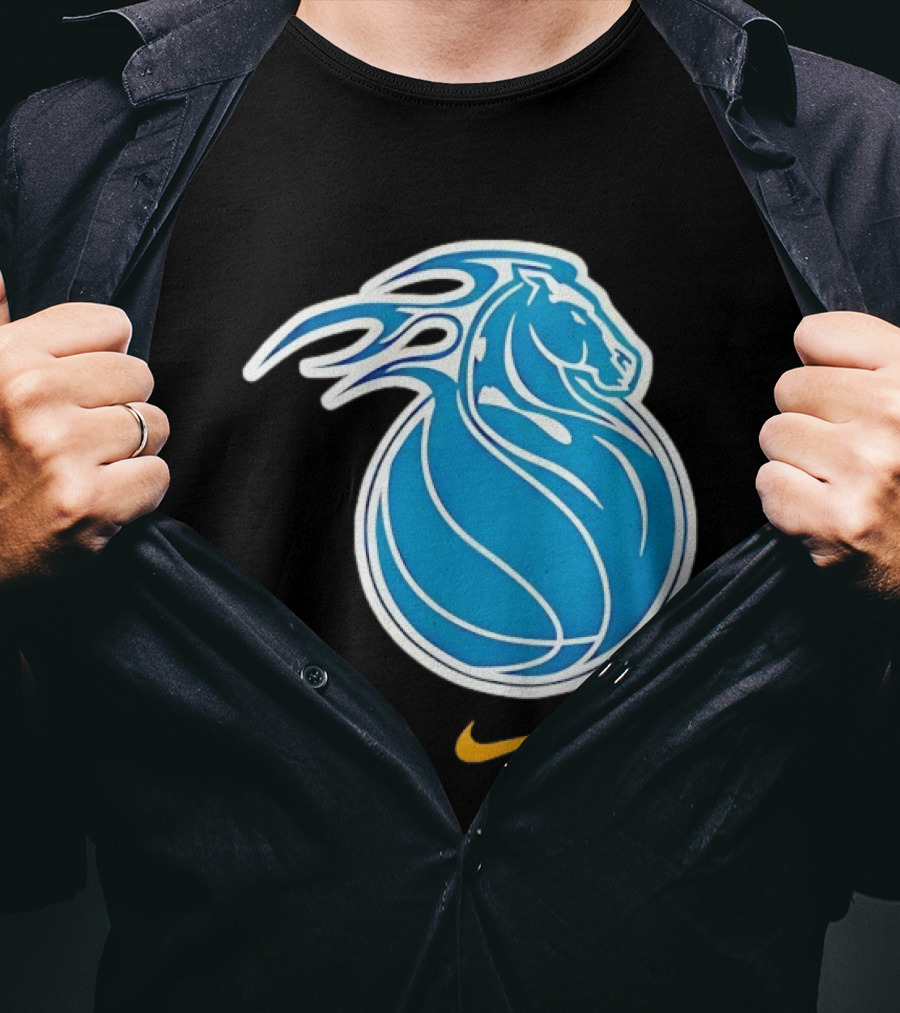 Detroit Pistons City Edition 2025 26 Nike Basketball Horse Concept T-Shirt