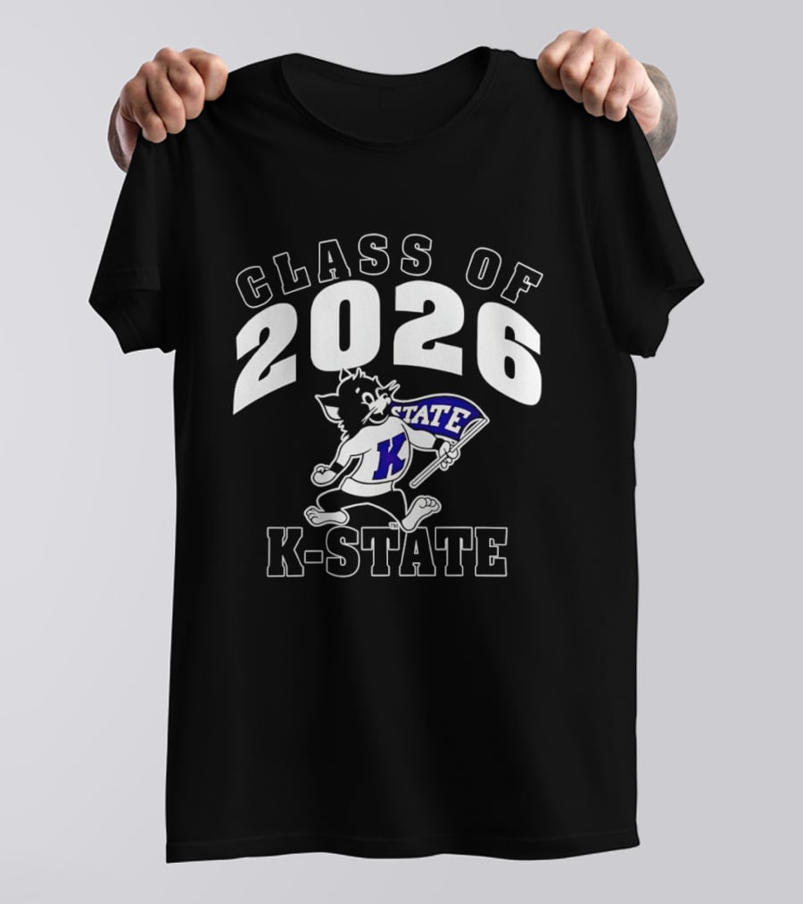 NCAA K State Wildcats Class Of 2026 Willie The Wildcat T-Shirt