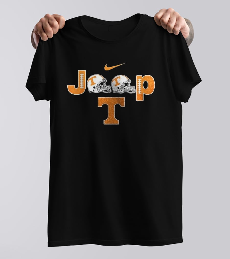 Tennessee Volunteers Jeep Nike Football Helmets T-Shirt