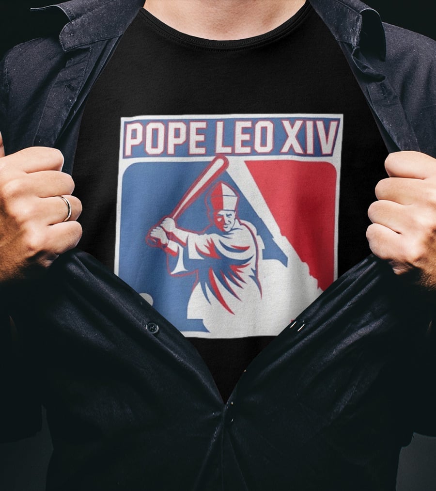 Pope Leo XIV Baseball Catholic MLB T-Shirt