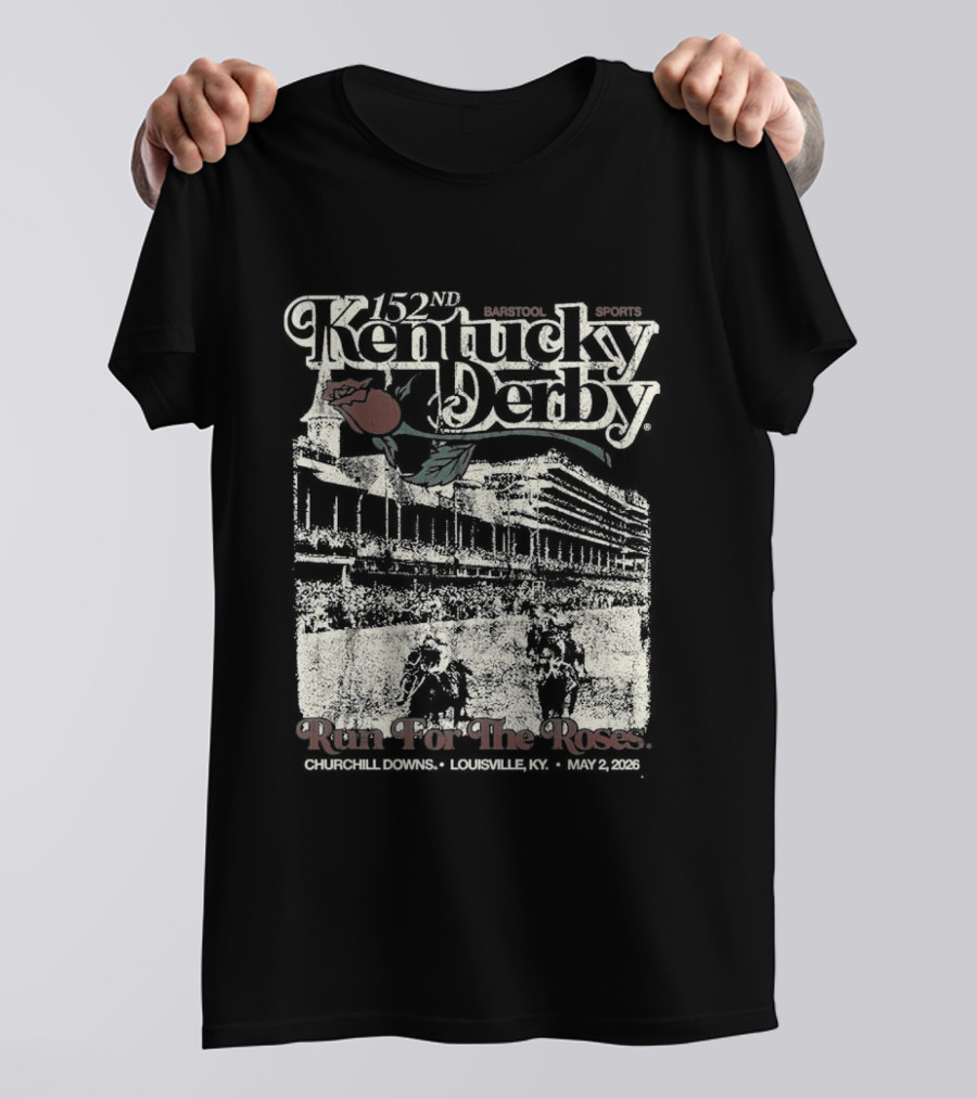 Kentucky Derby Barstool Sports Run For The Roses 2026 T-Shirt