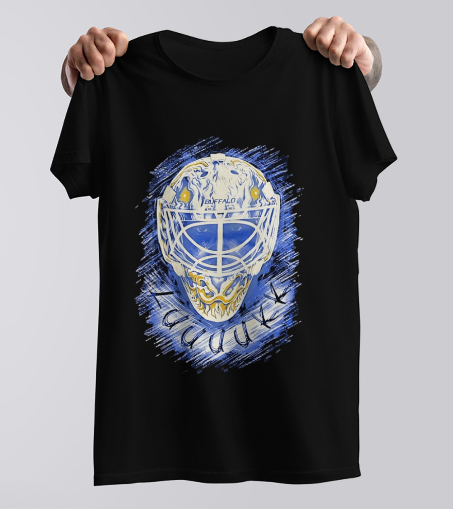 Ukko Pekka Luukkonen Buffalo Sabres Helmet Luuuukk Hockey T-Shirt