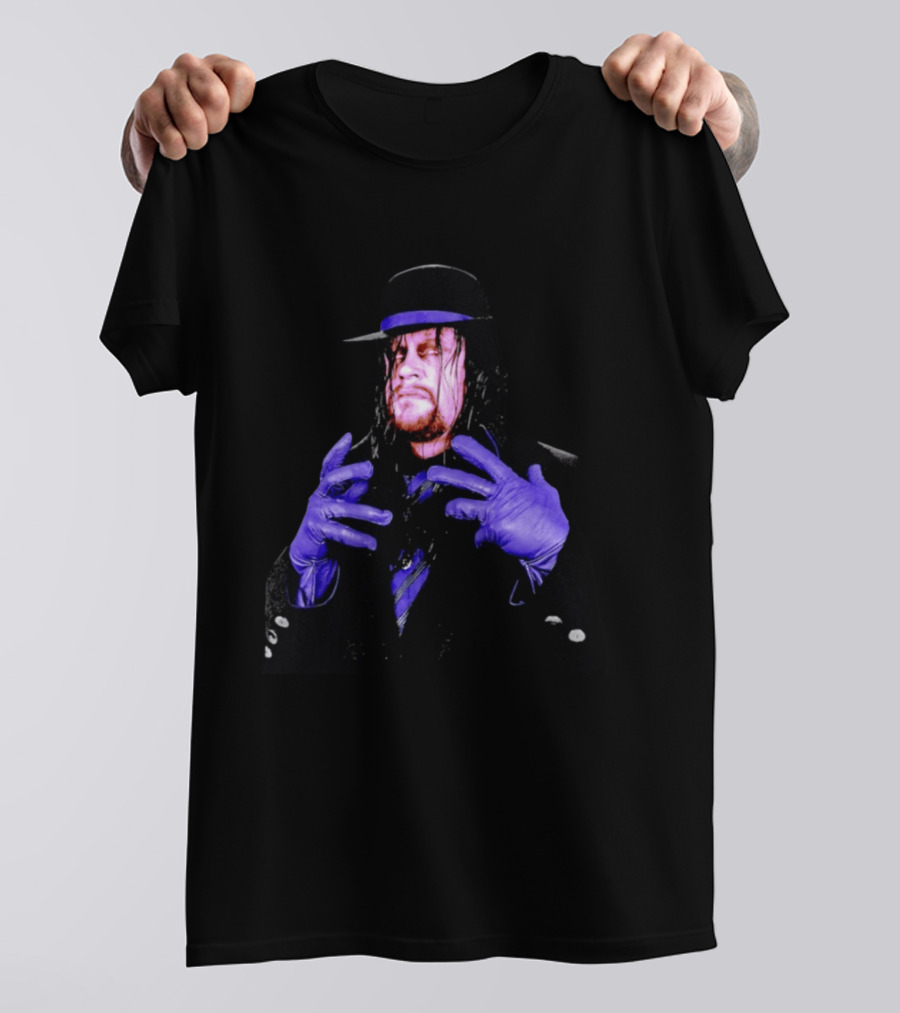 WrestleMania 42 The Undertaker Purple Gloves Iconic Wrestling Legend T-Shirt