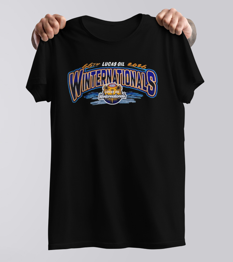 66th Lucas Oil 2026 NHRA Winternationals 4 Car T-Shirt