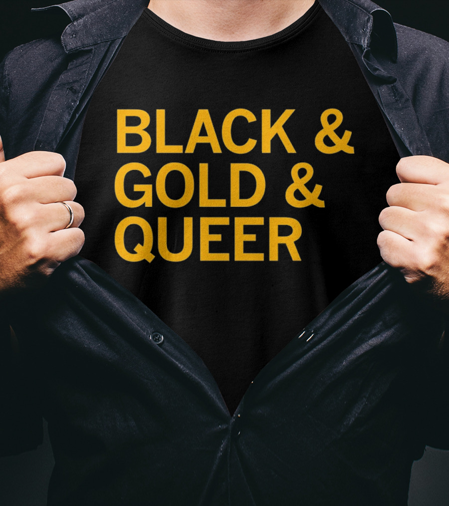 Black And Gold And Queer T-Shirt