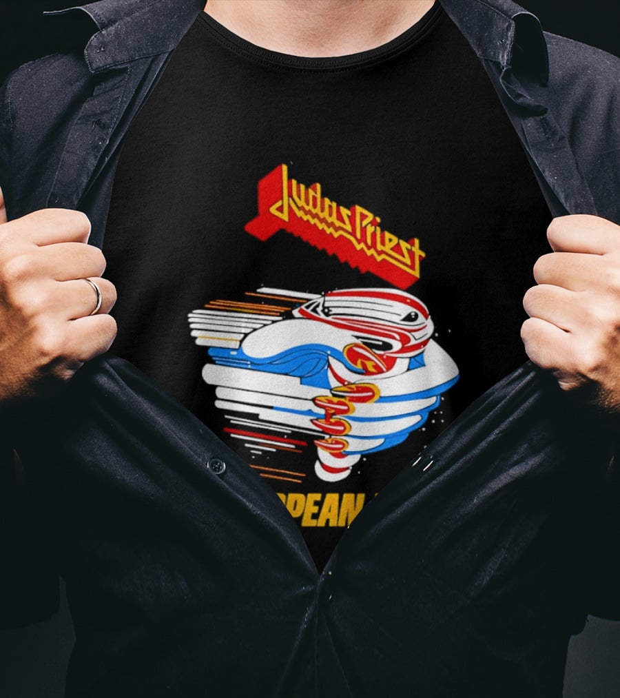 Judas Priest Turbo 40th Anniversary European Tour 1986 T-Shirt