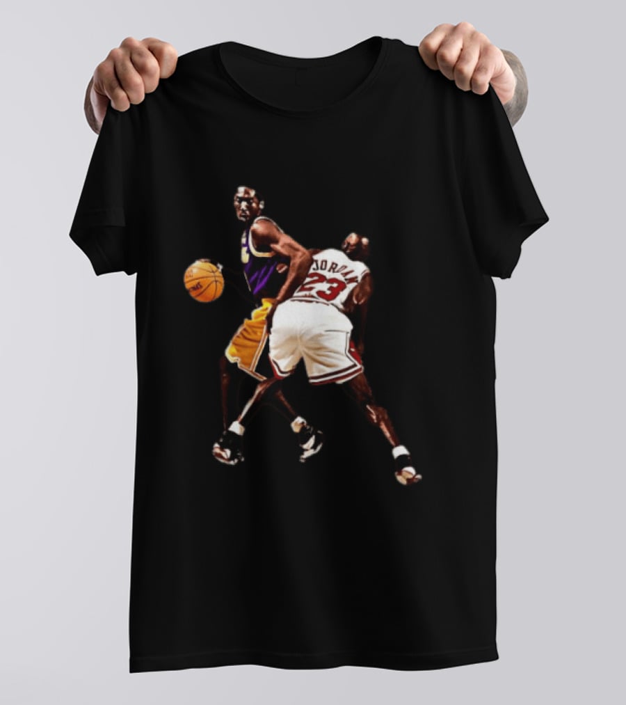 Kobe Bryant Michael Jordan NBA Legends Lakers Bulls Basketball Stars T-Shirt
