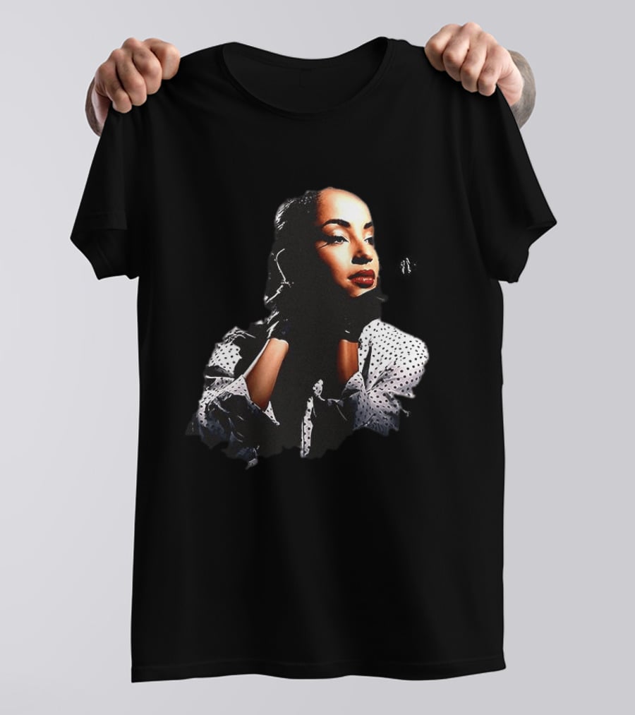 Sade 93 Summer Tour Vintage Style Black And White Polka Dot Fashion T-Shirt