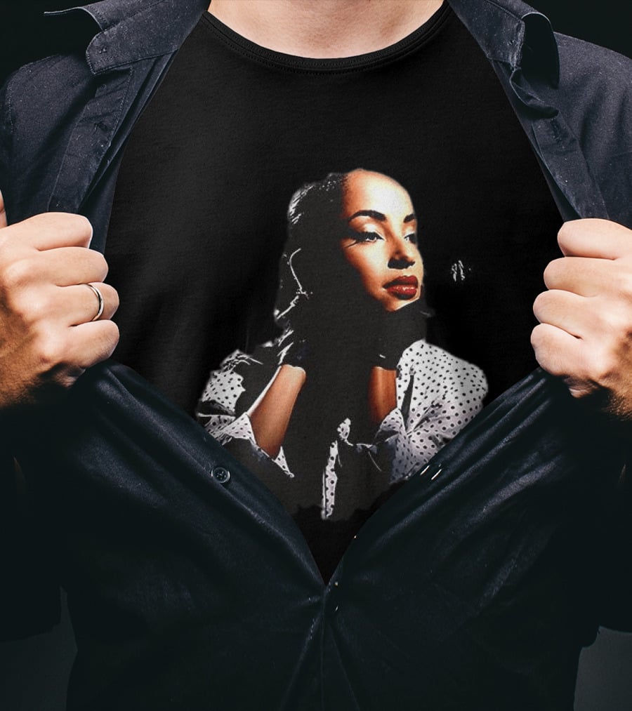Sade 93 Summer Tour Vintage Style Black And White Polka Dot Fashion T-Shirt