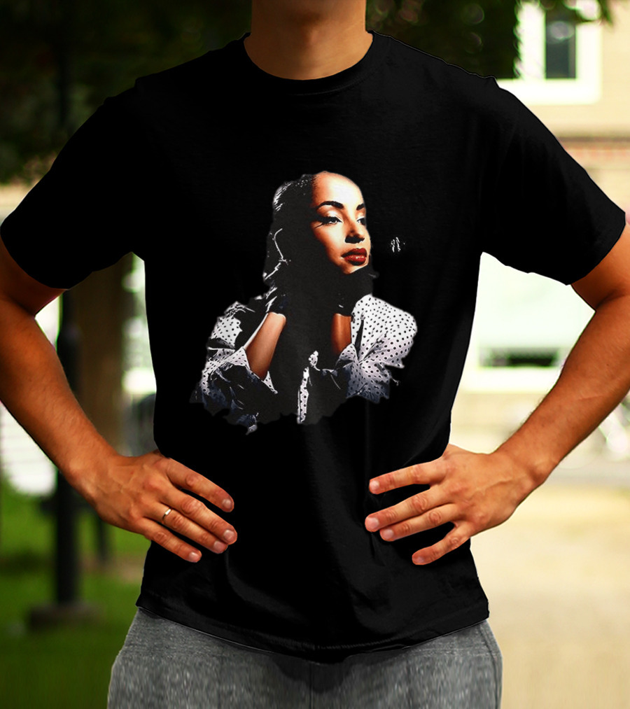 Sade 93 Summer Tour Vintage Style Black And White Polka Dot Fashion T-Shirt