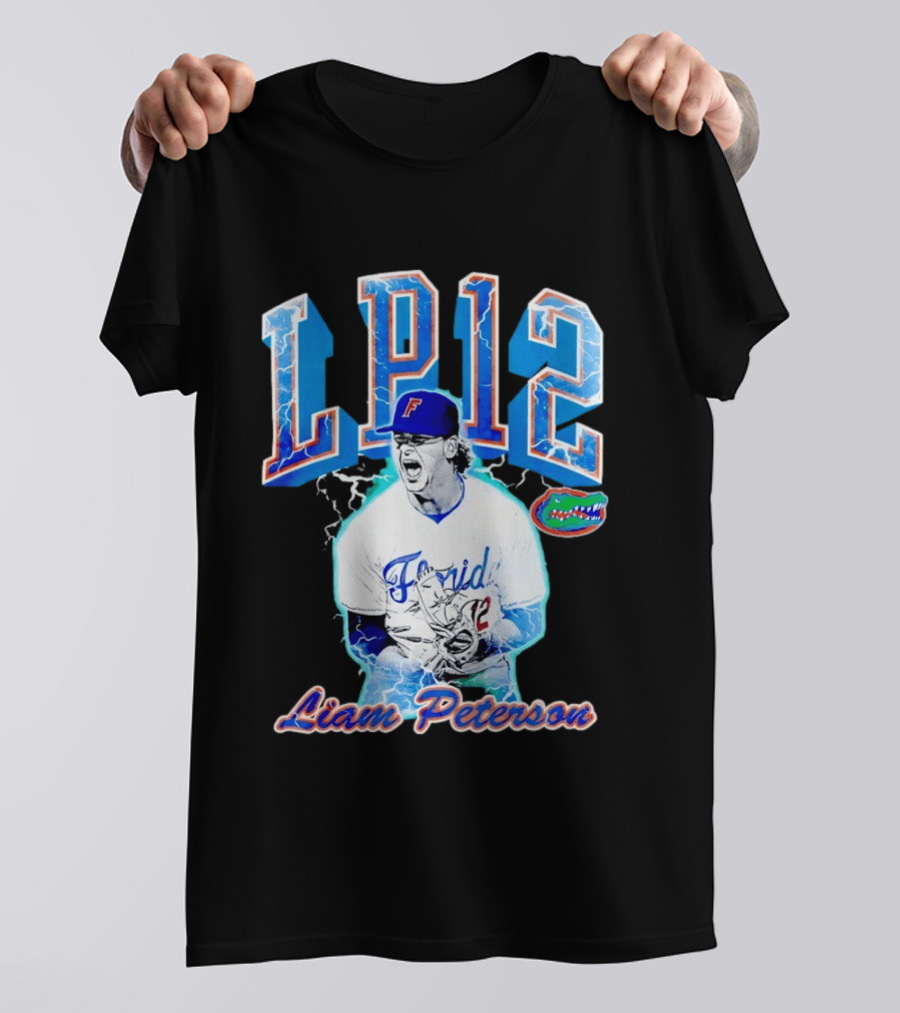 Liam Peterson LP12 Florida Gators Baseball Player T-Shirt