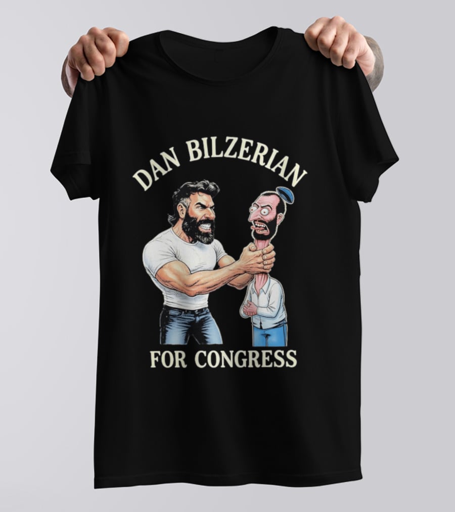 Dan Bilzerian For Congress Funny Caricature T-Shirt