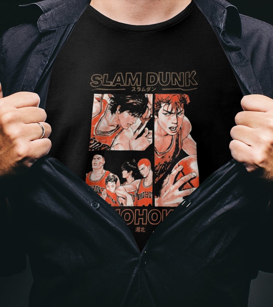 Slam Dunk Shohoku Basketball Anime Characters Manga T-Shirt