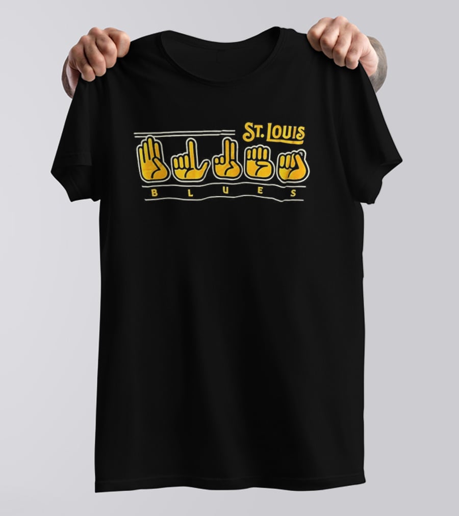 St. Louis Blues American Sign Language Hands T-Shirt