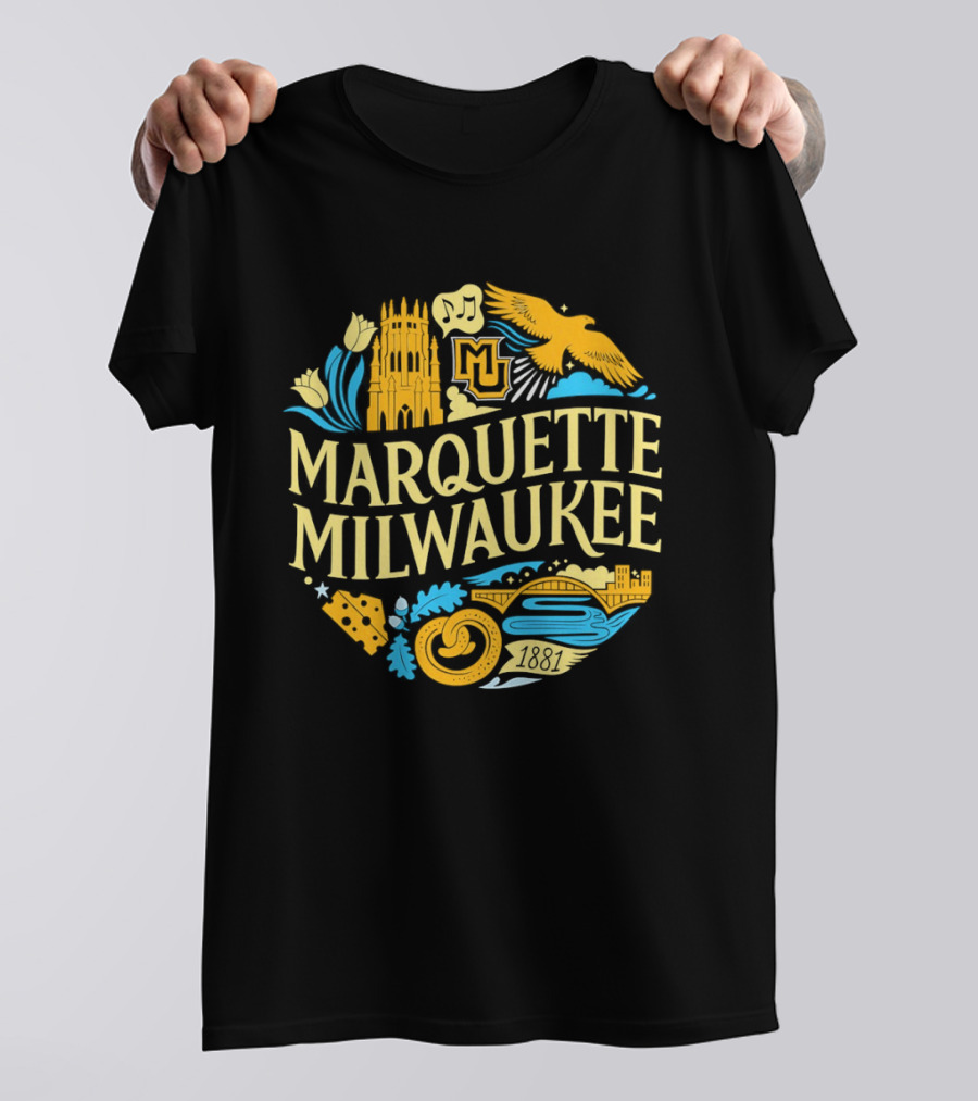 Marquette Milwaukee Golden Eagles MU 1881 T-Shirt