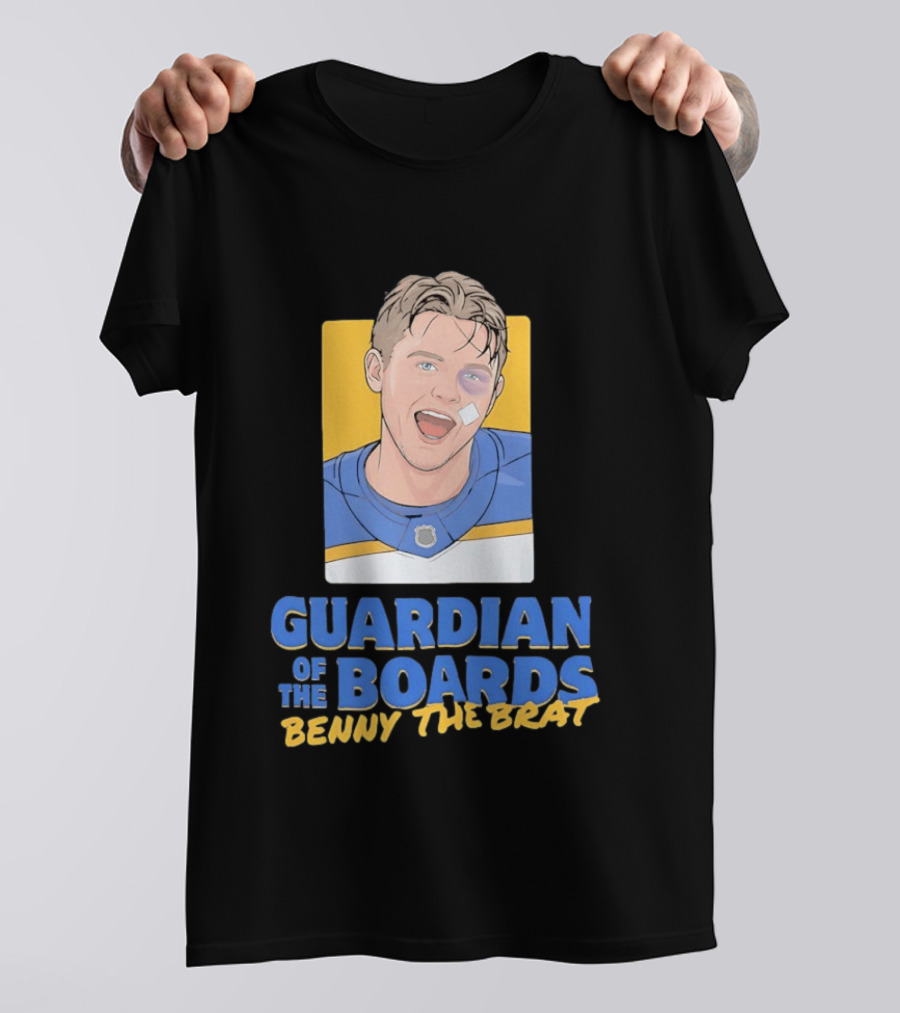 Guardian Of The Boards Benny The Brat Buffalo Sabres Hockey Player T-Shirt