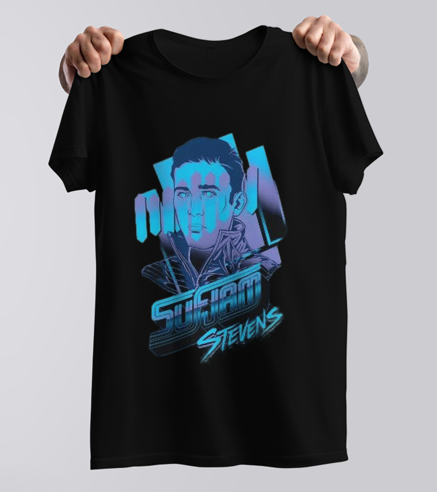 Sufjan Stevens Retro Futuristic Neon T-Shirt