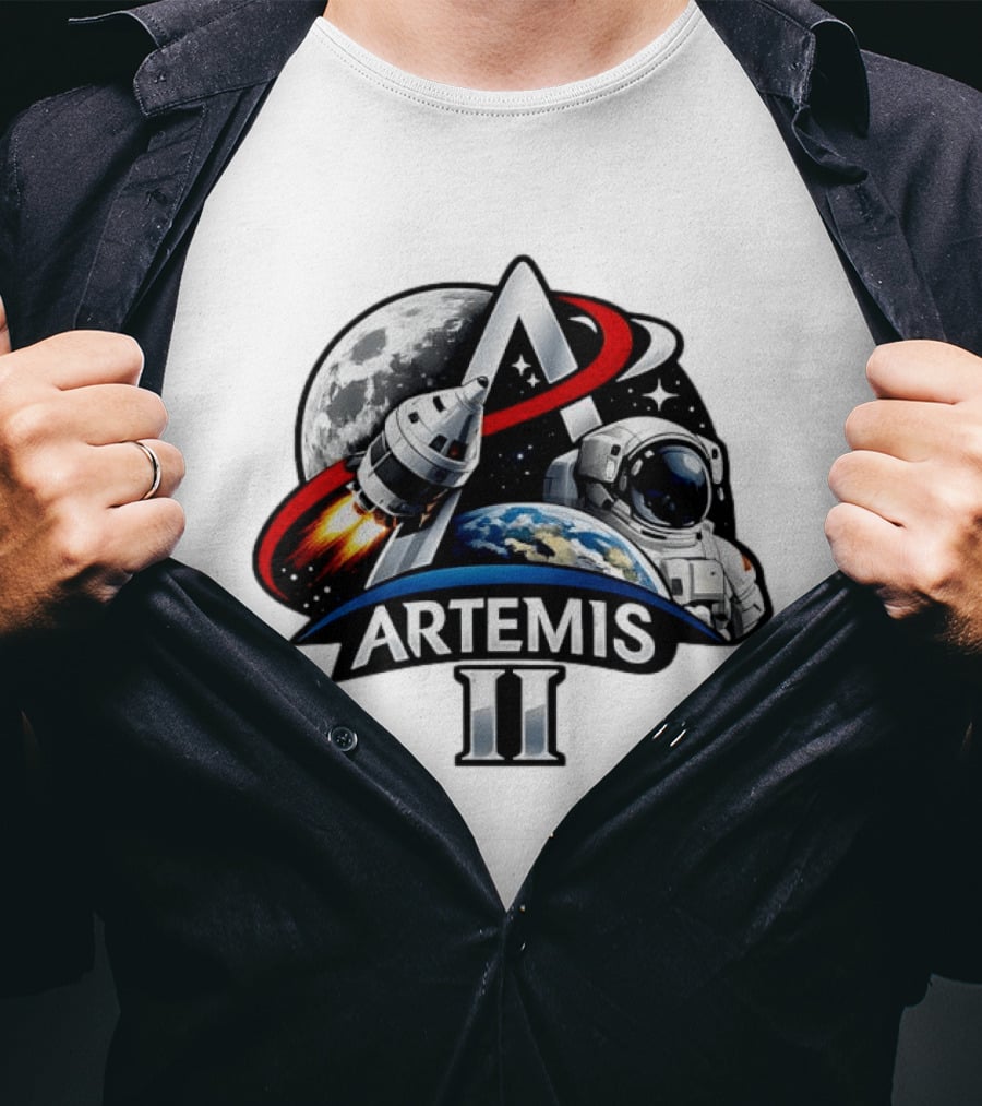 Artemis II NASA Astronaut Moon Mission 2026 T-Shirt