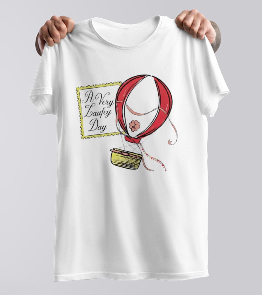 A Very Laufey Day Hot Air Balloon Art With Stamp T-Shirt