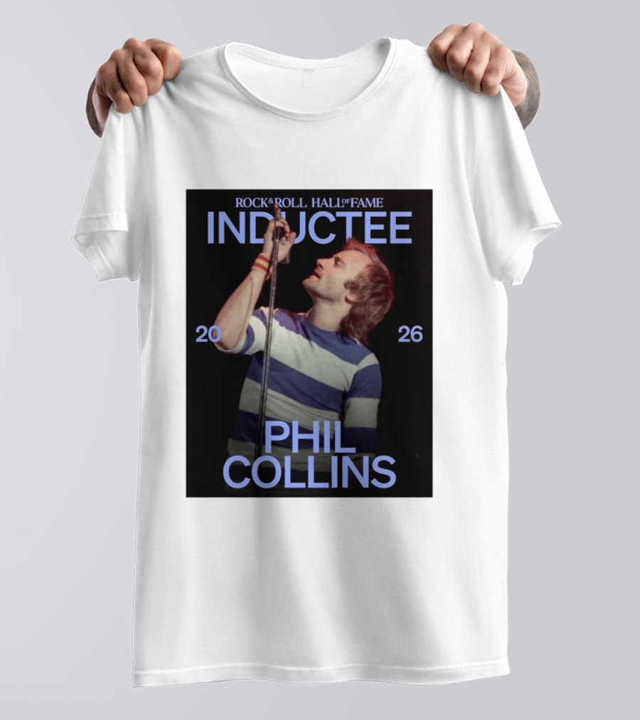 Rock Roll Hall Of Fame 2026 Inductee Phil Collins T-Shirt