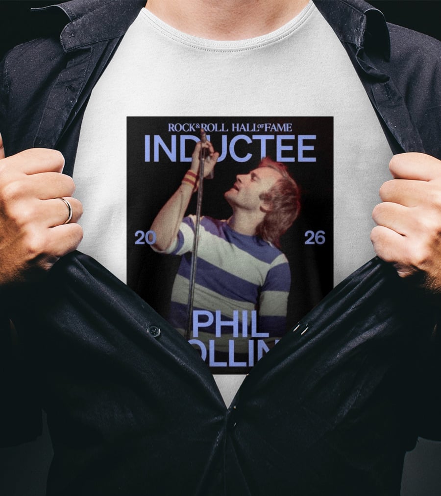 Rock Roll Hall Of Fame 2026 Inductee Phil Collins T-Shirt