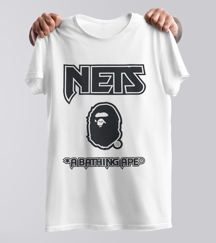 New Jersey Nets NBA A Bathing Ape Collaboration T-Shirt