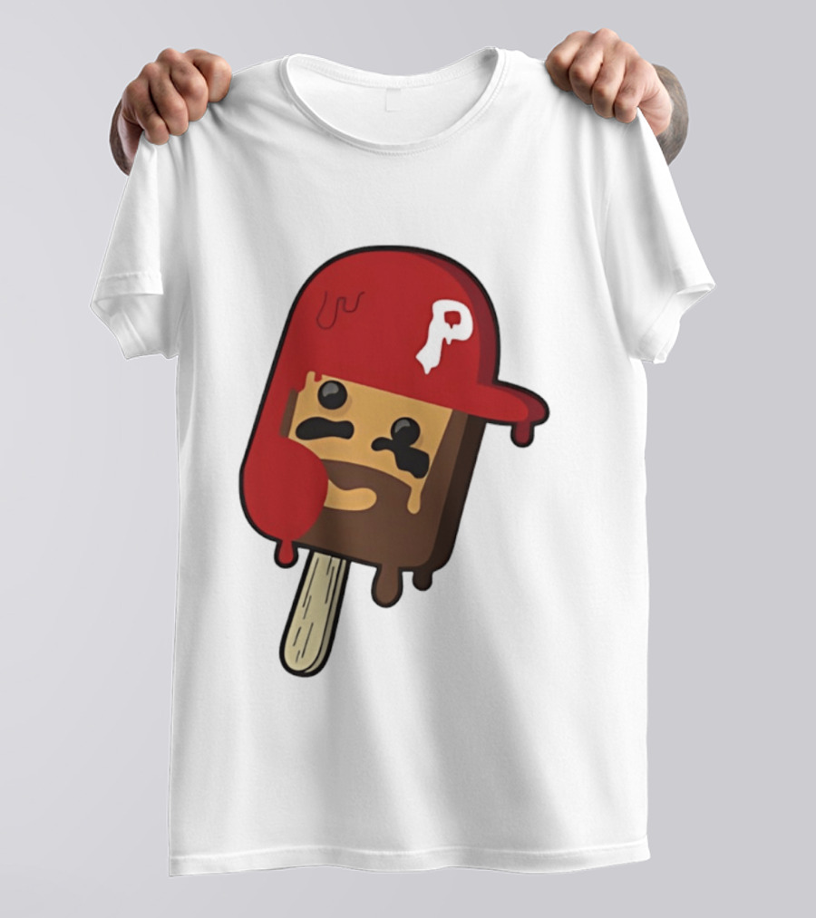 Bryce Harper Philadelphia Phillies Popsicle Red Cap Ice Cream T-Shirt