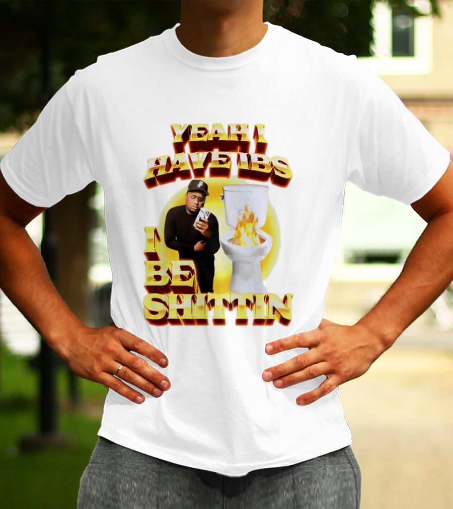 Yeah I Have IBS I Be Shittin 90s Bootleg Style With Fire Toilet And Phone Guy T-Shirt