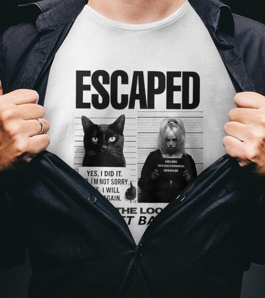 Escaped Cat Carli Davis Be On The Lookout The Wet Bandits Shot T-Shirt