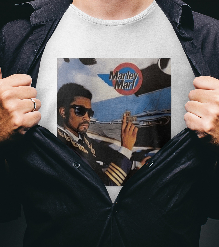 Marley Marl Remastered Cover With Sunglasses And Chains T-Shirt